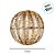 Bola de Natal Vazada com Led - Champagne - 240 leds - 75cm - Bivolt - 1 unidade - Cromus - Rizzo - Imagem 5