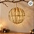 Bola de Natal Vazada com Led - Champagne - 150 leds - 50cm - Bivolt - 1 unidade - Cromus - Rizzo - Imagem 6