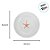 Sousplat com Estrela do Mar - Branco e Laranja - 32,5cm - 1 unidade - Cromus - Rizzo - Imagem 4