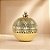 Bomboniere Redonda de Vidro de Natal - Ouro - 13x11x11cm - 1 unidade - Cromus - Rizzo - Imagem 1