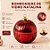 Bomboniere Redonda de Vidro de Natal - Bola Vermelho - 8x6x6cm - 1 unidade - Cromus - Rizzo - Imagem 2