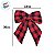Laço Decorativo Xadrez Vermelho e Preto G - 33cm - 1 unidade - Rizzo - Imagem 3
