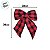 Laço Decorativo Xadrez Vermelho e Preto M - 28cm - 1 unidade - Rizzo - Imagem 3