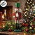 Soldado de Chumbo de Madeira com Lança - 18cm - Chapéu Verde Glitter e Roupa Vermelha - 1 unidade - Rizzo - Imagem 6