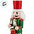 Soldado de Chumbo de Madeira com Bateria - 18cm - Chapéu Vermelho e Roupa Verde Glitter - 1 unidade - Rizzo - Imagem 3