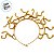 Tiara de Halloween - Medusa Ouro - 16x17cm - 1 unidade - Rizzo - Imagem 3