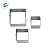 Kit Cortadores Quadrado - Ref.673 - 2,5x4,5x6,5cm - 3 unidades - RR Cortadores - Rizzo - Imagem 2