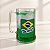 Caneca Acrílica Com Gel Congelante - Bandeira do Brasil - Verde - 400mL - 1 unidade - Rizzo - Imagem 1