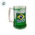 Caneca Acrílica Com Gel Congelante - Bandeira do Brasil - Verde - 400mL - 1 unidade - Rizzo - Imagem 2