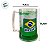 Caneca Acrílica Com Gel Congelante - Bandeira do Brasil - Verde - 400mL - 1 unidade - Rizzo - Imagem 3