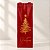 Sacola Para Bebidas de Natal - Merry Christmas - Vermelho - 12x35x9cm - 1 unidade - Rizzo - Imagem 1