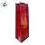 Sacola Para Bebidas de Natal - Merry Christmas - Vermelho - 12x35x9cm - 1 unidade - Rizzo - Imagem 3