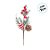 Galho Decorativo de Natal - Com Pinha e Cogumelo - Verde, Vermelho e Branco - 31x13cm - 1 unidade - Cromus - Rizzo - Imagem 3