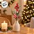 Galho Decorativo de Natal - Com Pinha e Cogumelo - Verde, Vermelho e Branco - 31x13cm - 1 unidade - Cromus - Rizzo - Imagem 5