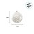 Bola de Natal - Branco com Glitter Losango  - 10cm - 4 unidades - Cromus - Rizzo - Imagem 4