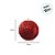 Bola de Natal - Vermelho com Glitter  Losango  - 10cm - 4 unidades - Cromus - Rizzo - Imagem 4