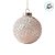 Bola de Natal - Prata com Glitter - 12cm - 1 unidade - Cromus - Rizzo - Imagem 3