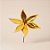 Poinsétia Decorativa - Metalizada Ouro - 24x22cm - 1 unidade - Cromus - Rizzo - Imagem 1