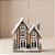 Casinha Decorativa de Natal - Marrom e Branco - 17cm - 1 unidade - Cromus - Rizzo - Imagem 1