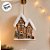 Casinha Decorativa de Natal - Marrom e Branco - 17cm - 1 unidade - Cromus - Rizzo - Imagem 5