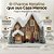 Casinha Decorativa de Natal com LED - Marrom - 25cm - 1 unidade - Cromus - Rizzo - Imagem 2