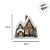 Casinha Decorativa de Natal com LED - Marrom - 25cm - 1 unidade - Cromus - Rizzo - Imagem 4