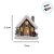 Casinha Decorativa de Natal com LED - Marrom - 17,5cm - 1 unidade - Cromus - Rizzo - Imagem 4