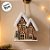 Casinha Decorativa de Natal - Marrom - 23,5cm - 1 unidade - Cromus - Rizzo - Imagem 5