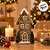 Casinha Decorativa de Natal - Marrom - 23cm - 1 unidade - Cromus - Rizzo - Imagem 5