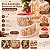 Fita Aramada Decorada de Natal - Vila GingerBread - 6,3cm x 2,74m  - 1 unidade - Rizzo - Imagem 6