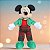 Pelúcia Mickey Mouse de Natal - Verde e Vermelho Xadrez - 19cm - Disney Original - 1 unidade - Cromus - Rizzo - Imagem 1