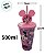 Copo de Plástico com Tampa e Canudo Pin - Minnie Mouse - Rosa e Lilás - 500ml - 1 unidade - Disney Original - Rizzo - Imagem 7