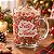 Caneca de Vidro de Natal - Botas e Flocos - 335ml  - 1 unidade - Rizzo - Imagem 5