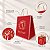 Sacola para Panetone - Essência - Vermelho - 27,5x22x16cm - 1 unidade - Cromus - Rizzo - Imagem 4
