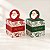 Caixa Pop Up Para Panetone 100g - Nostalgia Compose Verde e Vermelho - 9x9x11cm - 10 unidades - Cromus - Rizzo - Imagem 1