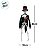Enfeite Decorativo de Halloween Para Pendurar - Esqueleto Noivo Salem - 10x40x6cm - 1 unidade - Cromus - Rizzo - Imagem 4