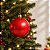 Bolas de Natal em Tubo - Vermelho - Perolado - 10cm - 6 unidades - Cromus - Rizzo - Imagem 1