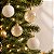 Bolas de Natal em Tubo - Transparente e Marfim - 8cm - 6 unidades - Cromus - Rizzo - Imagem 1