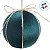 Bola de Natal - Veludo Verde e Laço Ouro - 10x10x10cm - 4 unidades - Cromus - Rizzo - Imagem 3
