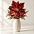 Poinsétia Decorativa - Magnolia  - Marfim Veludo - 42cm - 1 unidade - Cromus - Rizzo - Imagem 1