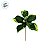 Poinsétia Decorativa - Verde Veludo - 19cm - 1 unidade - Cromus - Rizzo - Imagem 2