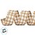Fita Aramada Decorativa - Xadrez Bege e Branco - 6,3cm x 9,14m - 1 unidade - Cromus - Rizzo - Imagem 2