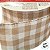 Fita Aramada Decorativa - Xadrez Bege e Branco - 6,3cm x 9,14m - 1 unidade - Cromus - Rizzo - Imagem 3