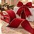 Fita Aramada Decorativa de Natal - Veludo Vermelho e Ouro - 6,3cm x 9,14m - 1 unidade - Cromus - Rizzo - Imagem 1