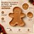 Bandeja Decorativa de Natal - Boneco Gingerbread - Caramelo - 21,5cm - 1 unidade - Rizzo - Imagem 2