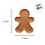 Bandeja Decorativa de Natal - Boneco Gingerbread - Caramelo - 21,5cm - 1 unidade - Rizzo - Imagem 4