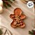 Bandeja Decorativa de Natal - Boneco Gingerbread - Terracota - 21,5cm - 1 unidade - Rizzo - Imagem 5