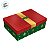 Caixa para Presente Retangular - Feliz Natal - Vermelho - M 21x27cm - 10 unidades - Regina - Rizzo - Imagem 2