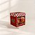 Caixa Mini para Panetone com Visor - Natal Clássico - Vermelho - 11,5x11,5cm - 10 unidades - Regina - Rizzo - Imagem 1
