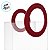 Sacola Transparente Fosca PVC com Alça Redonda de Couro Marsala - 23x27x13cm - 1 unidade - Rizzo - Imagem 3
